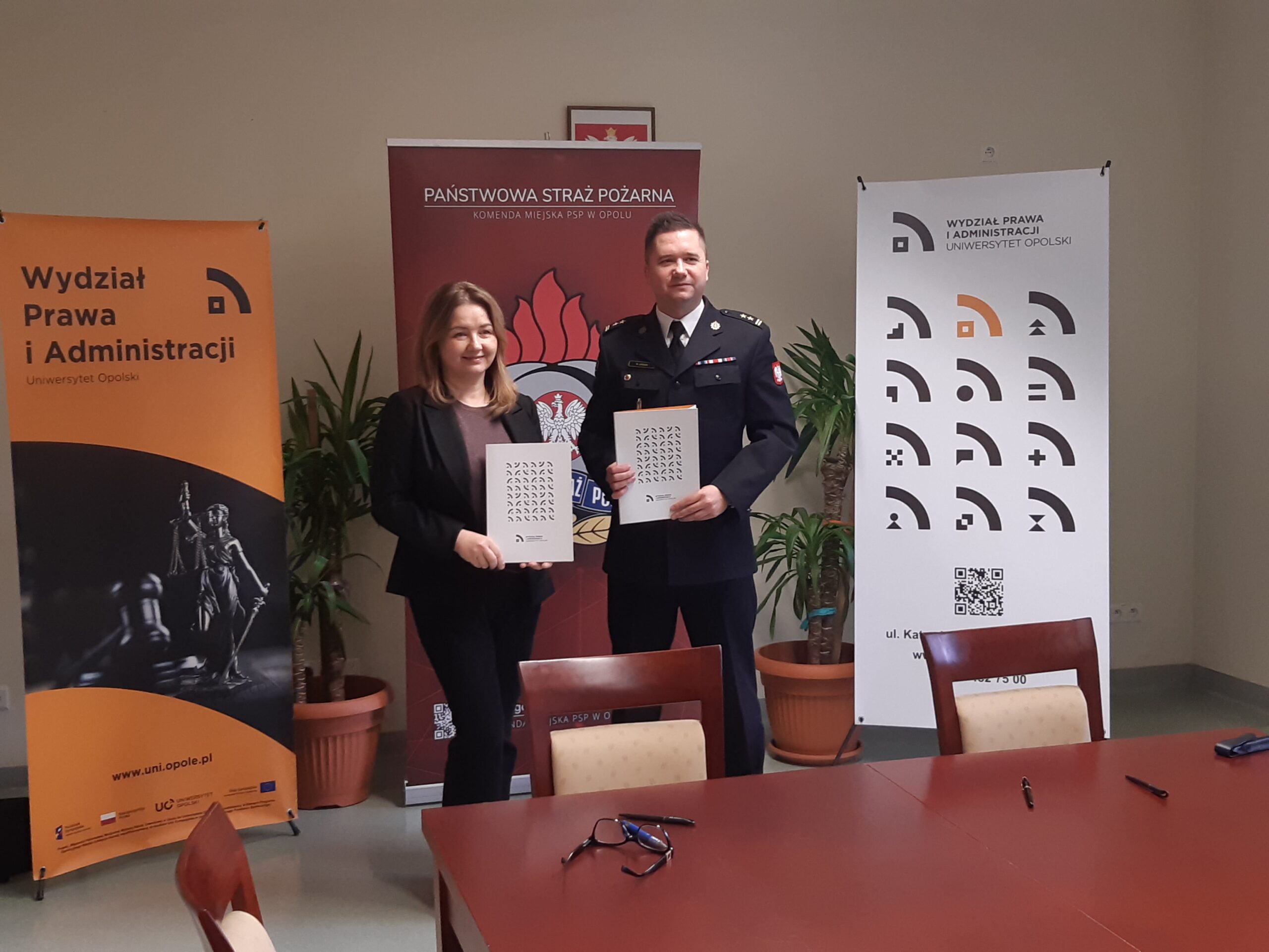 Zawarcie umowy o współpracy z Komendą Miejską Państwowej Straży Pożarnej w Opolu - zdjęcia